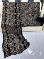 Premium Wedding Collection Bareeze Pure Velvet Outfit With Shirt Dupata and Trouser 3 Pcs