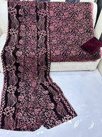 Premium Wedding Collection Bareeze Pure Velvet Outfit With Shirt Dupata and Trouser 3 Pcs