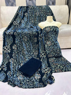 Premium Wedding Collection Bareeze Pure Velvet Outfit With Shirt Dupata and Trouser 3 Pcs