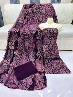 Premium Wedding Collection Bareeze Pure Velvet Outfit With Shirt Dupata and Trouser 3 Pcs