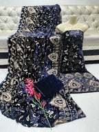 New Palachi Velvet Collection 3 Pcs Dress