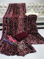 New Palachi Velvet Collection 3 Pcs Dress