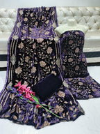 New Palachi Velvet Collection 3 Pcs Dress