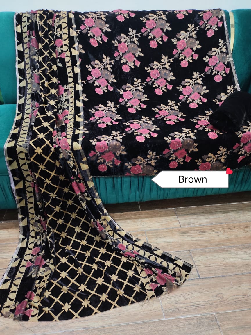 New Palachi Velvet Collection  3 Pcs Dress Shirt Dupata & Trouser