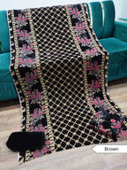 New Palachi Velvet Collection  3 Pcs Dress Shirt Dupata & Trouser