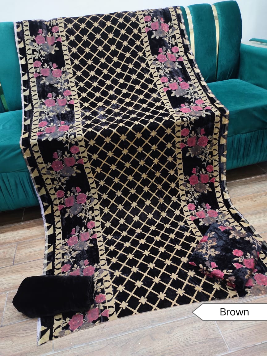 New Palachi Velvet Collection  3 Pcs Dress Shirt Dupata & Trouser