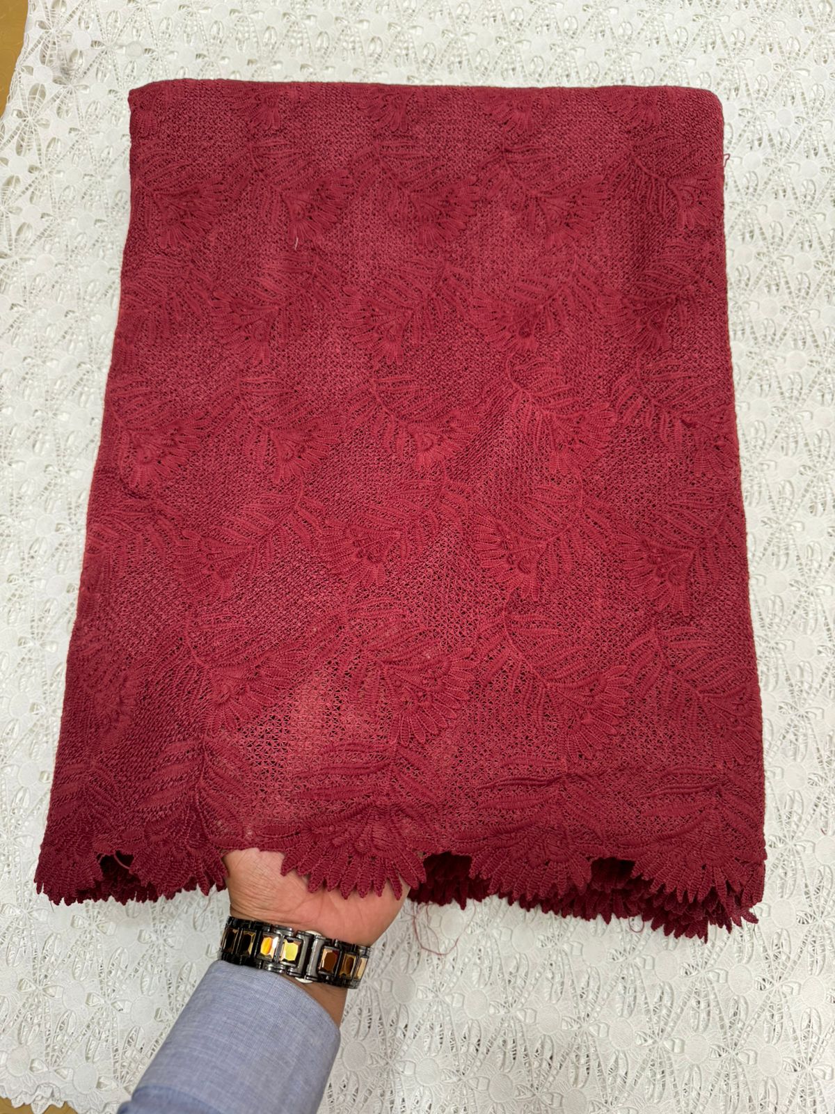 Beautiful Crochet Net Cutwork Shirts