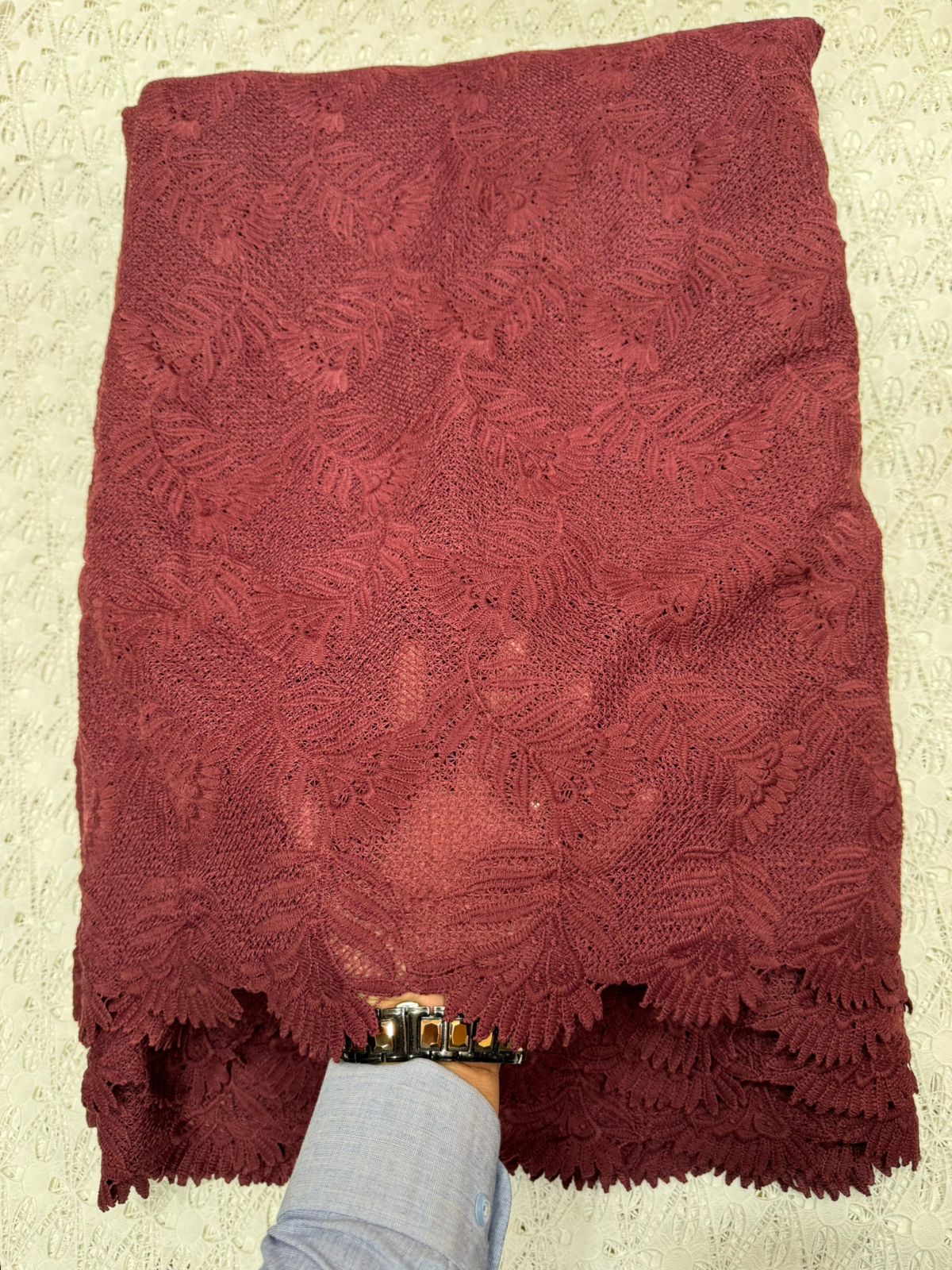 Beautiful Crochet Net Cutwork Shirts