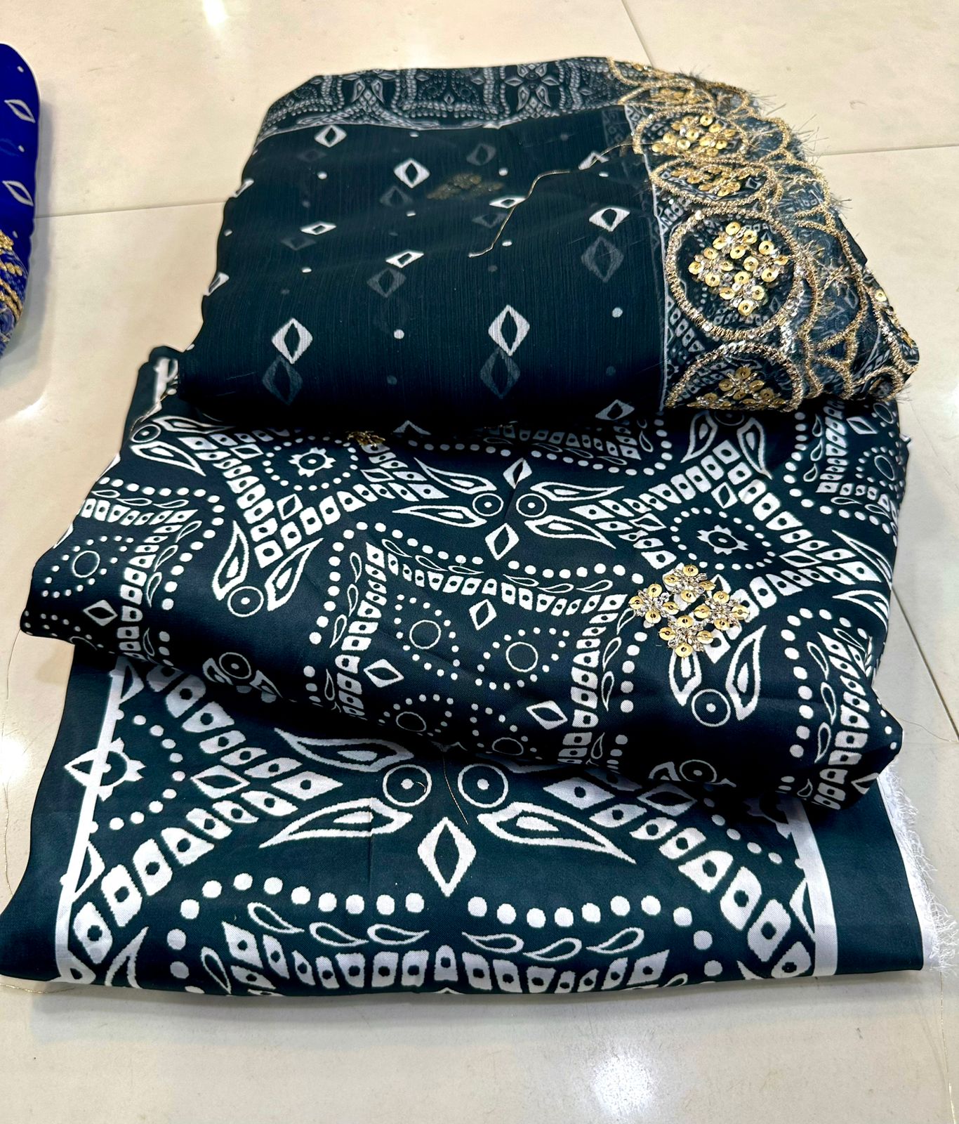 Shamose Silk 3 Pcs Coords Katori Work