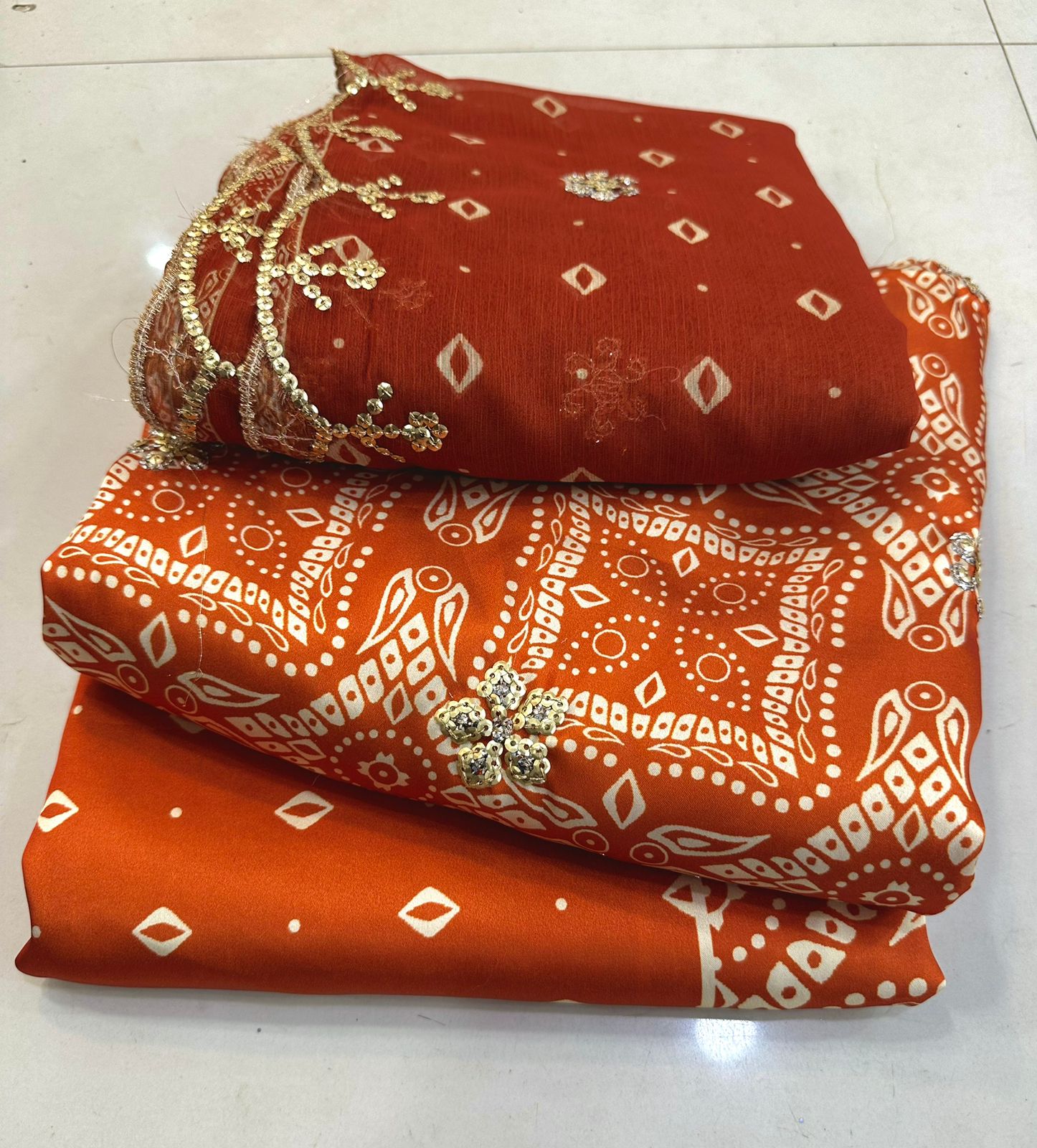 Shamose Silk 3 Pcs Coords Katori Work