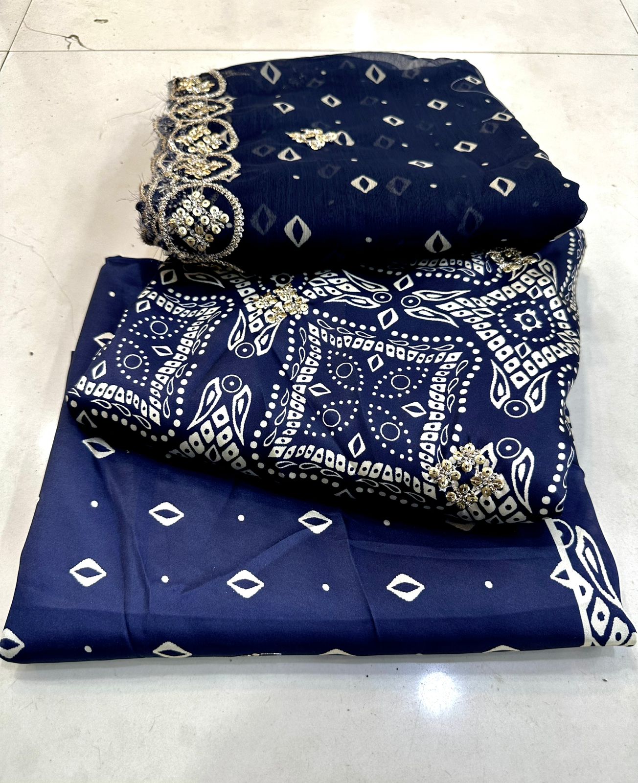 Shamose Silk 3 Pcs Coords Katori Work
