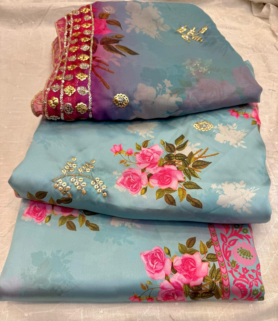 Shamose Silk 3 Pcs Coords Katori Work