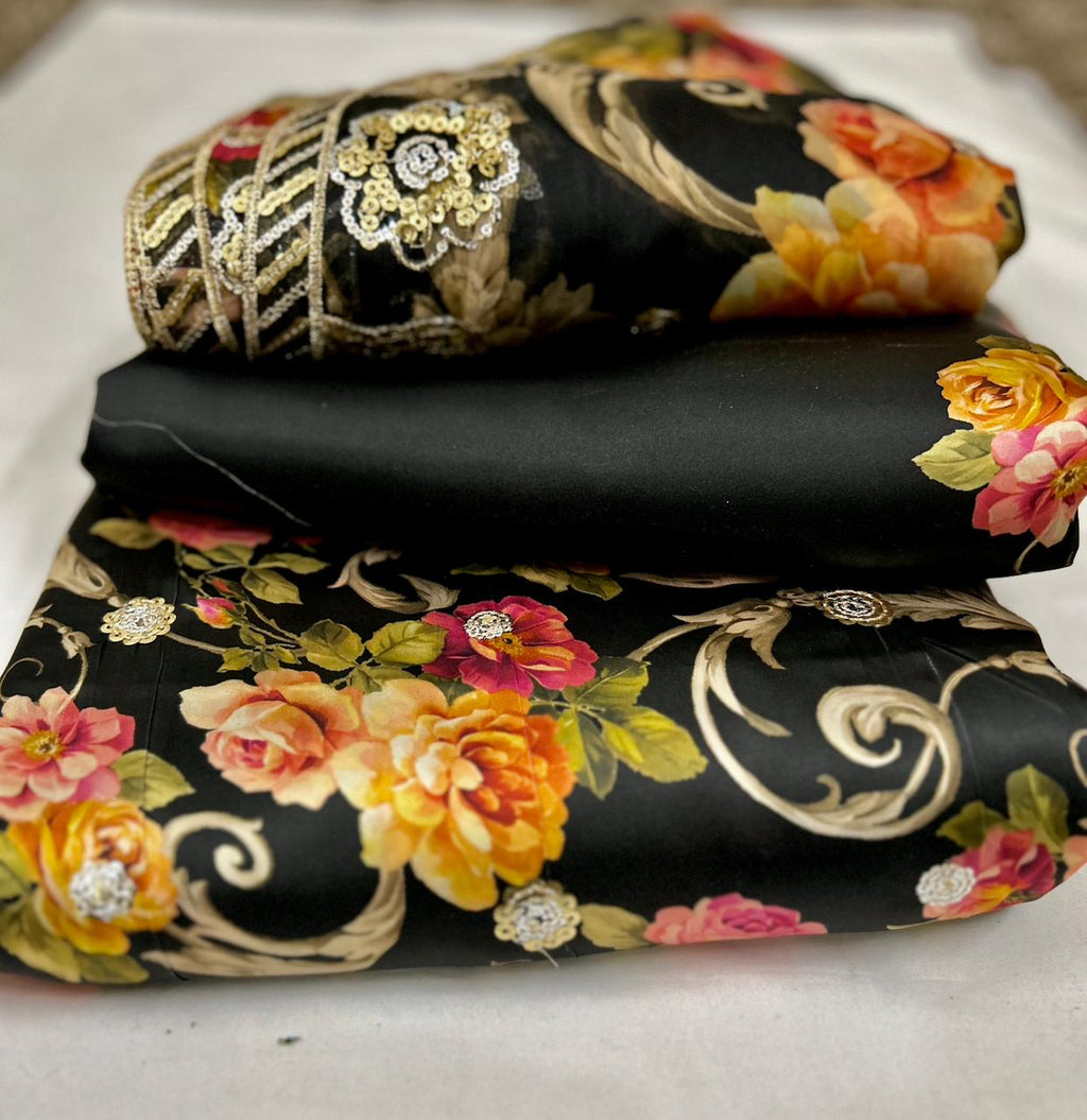 Shamose Silk 3 Pcs Coords Katori Work