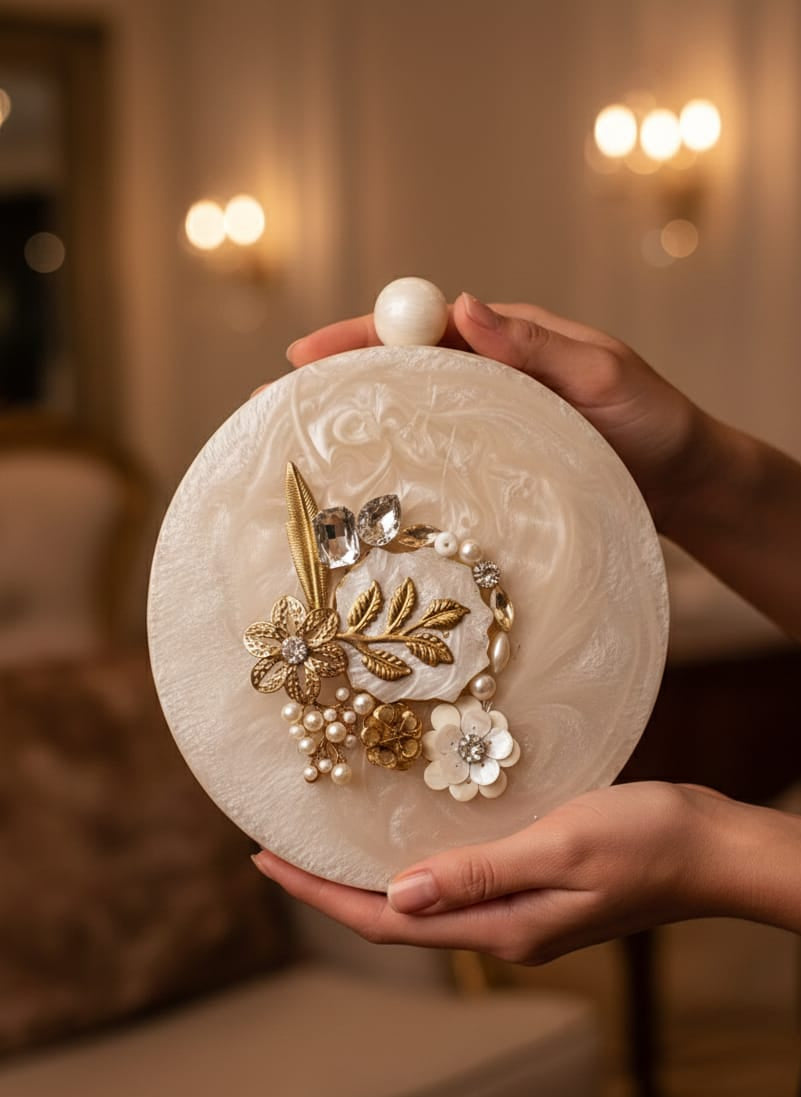 Beautiful Premium Quality Imported Indian Marble iphone Clutch