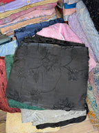 Korean Sheesha Silk Fabric, Cutwork Embroidered