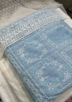 3 Pcs Paper Silk Lawn Shirt With Bareeze Trouser