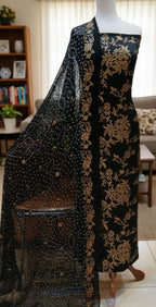 Bamber Chiffon Embroidery Sequence With Chundri