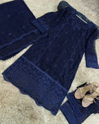 Chiken Kari Sequins Embroidery 3 Pcs