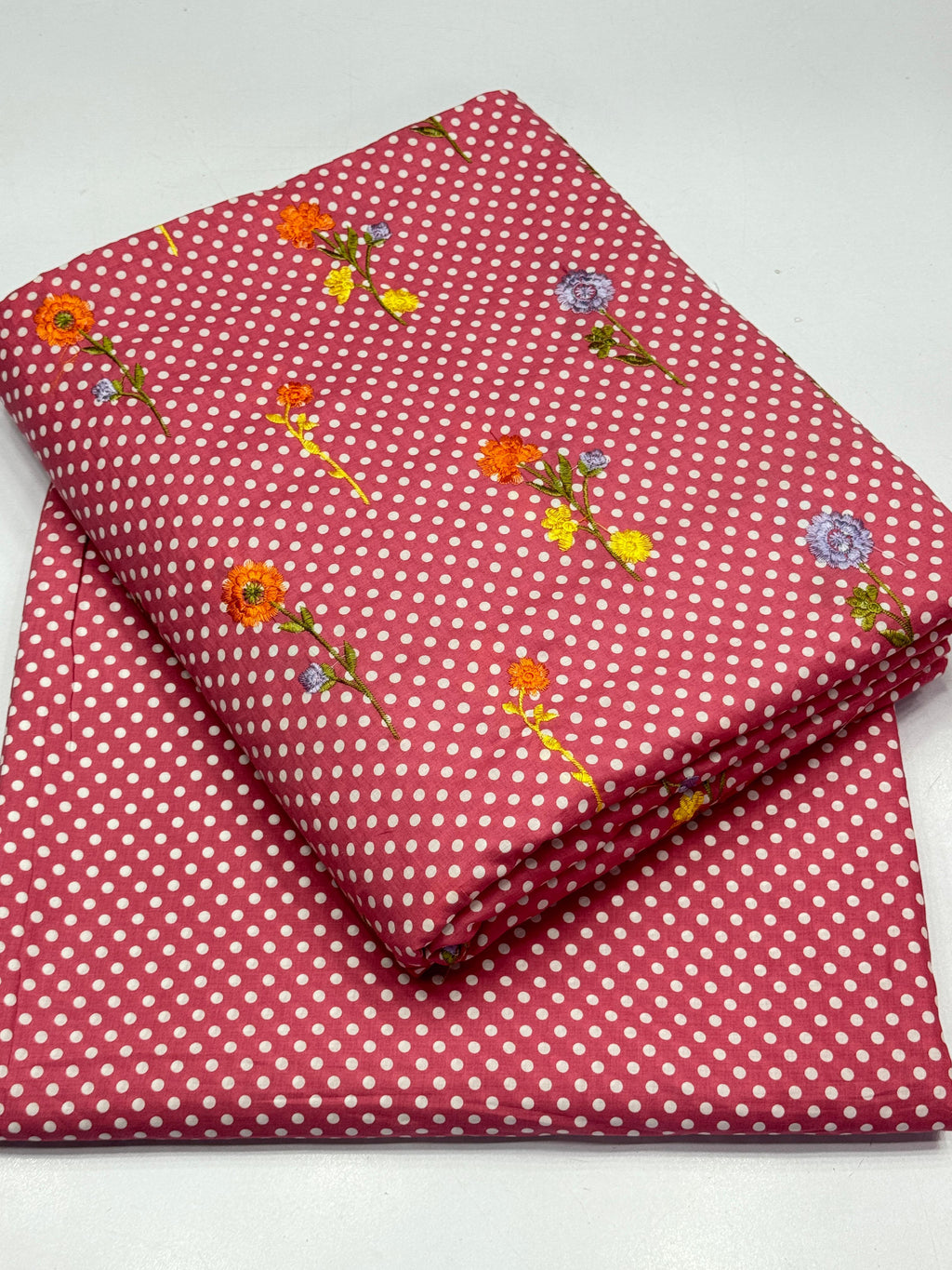 Pure imported lawn with multi embroidery 2 Pcs