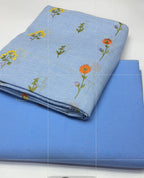 Pure imported lawn with multi embroidery 2 Pcs