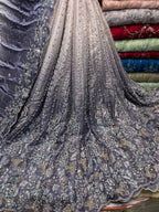 New Arrival Lawa Silk Crystal Multi Cutdana Border Style Dupata With Short Silk Trouser