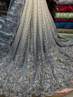 New Arrival Lawa Silk Crystal Multi Cutdana Border Style Dupata With Short Silk Trouser