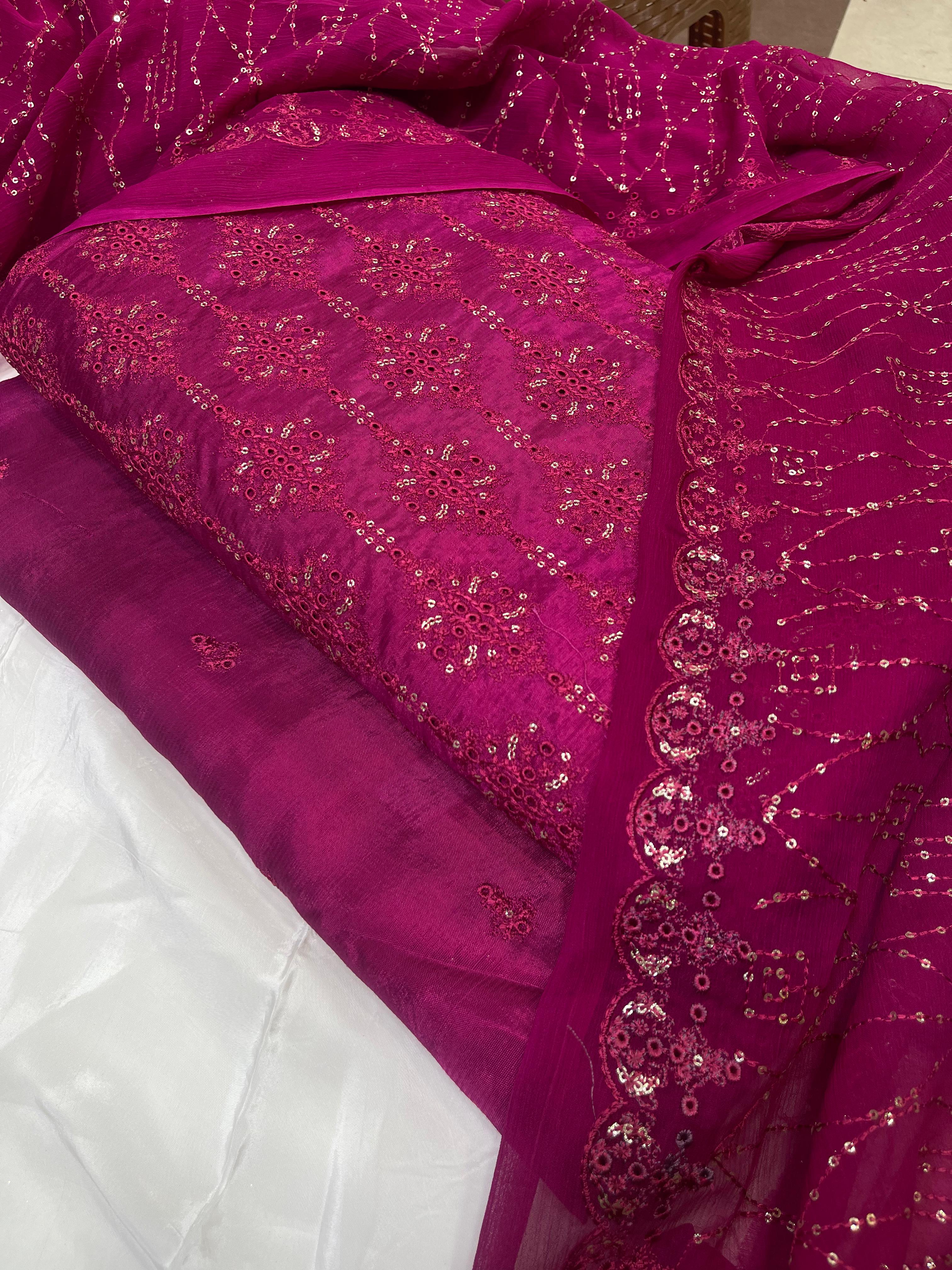 Luxury Chicken Kari 3 Pcs Suit