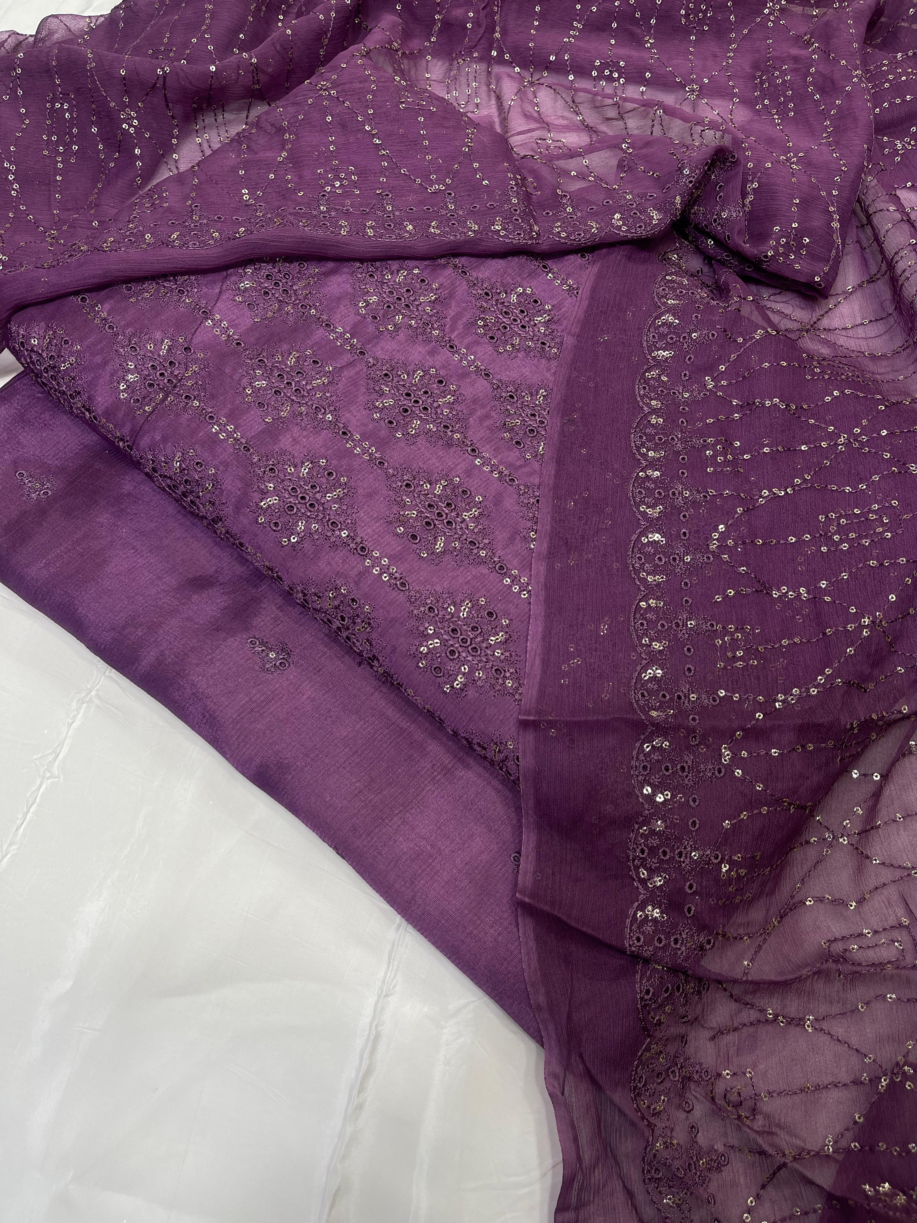 Luxury Chicken Kari 3 Pcs Suit