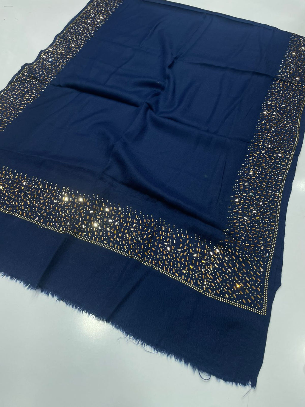 Fine Pashmina Saroski Work Stoles