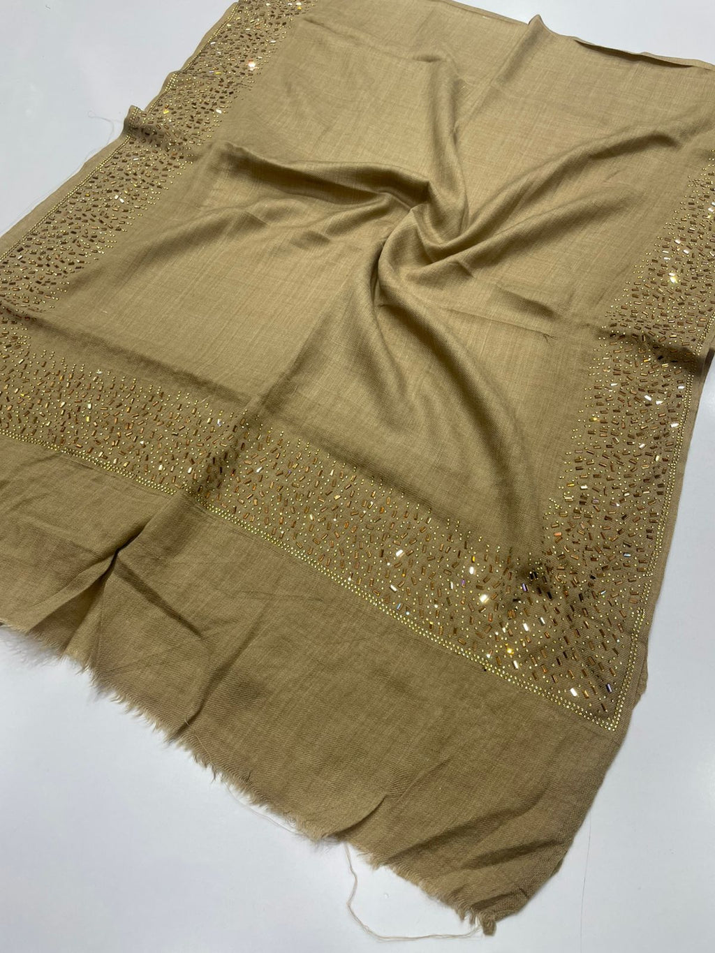 Fine Pashmina Saroski Work Stoles