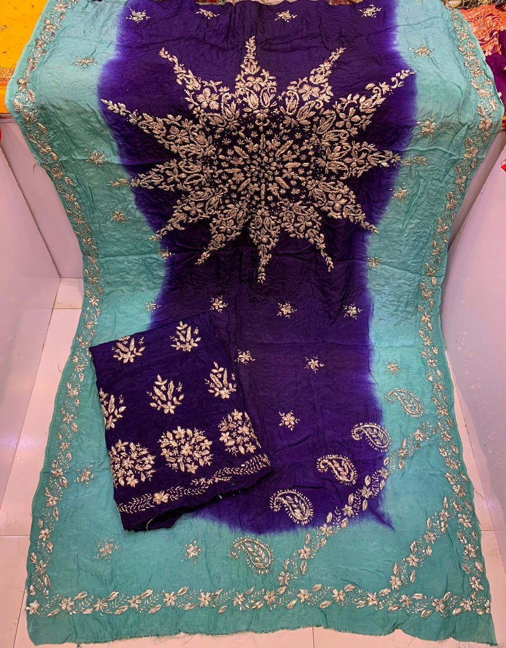 Premium antique gota work collection shirt duppatta