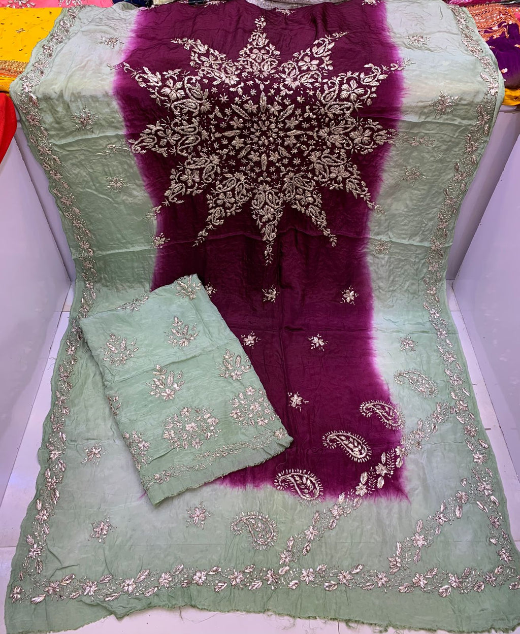 Premium antique gota work collection shirt duppatta