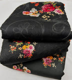 CHICKEN KARI SHIRT WITH PRINTED TROUSER & CHIFFON SOFT EMBROIDERY DUPATA