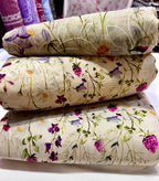 CHICKEN KARI SHIRT WITH PRINTED TROUSER & CHIFFON SOFT EMBROIDERY DUPATA