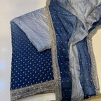 Double Shade Chan Cutdana Shesha Silk 3 Pcs Suit