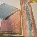 Double Shade Chan Cutdana Shesha Silk 3 Pcs Suit