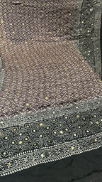 Organic Natural Dying Block Print Dopatay With Mukash Korean Shamooz Pay