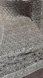 Organic Natural Dying Block Print Dopatay With Mukash Korean Shamooz Pay