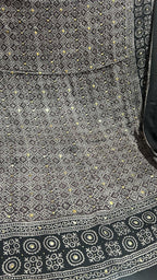 Organic Natural Dying Block Print Dopatay With Mukash Korean Shamooz Pay