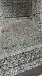 Organic Natural Dying Block Print Dopatay With Mukash Korean Shamooz Pay