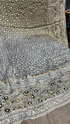 Organic Natural Dying Block Print Dopatay With Mukash Korean Shamooz Pay