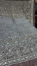 Organic Natural Dying Block Print Dopatay With Mukash Korean Shamooz Pay