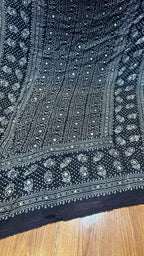 Organic Natural Dying Block Print Dopatay With Mukash Korean Shamooz Pay