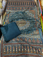 Chundri Two Tone Duptta Fabric Silk With Plain Silk Suit 3 Pcs