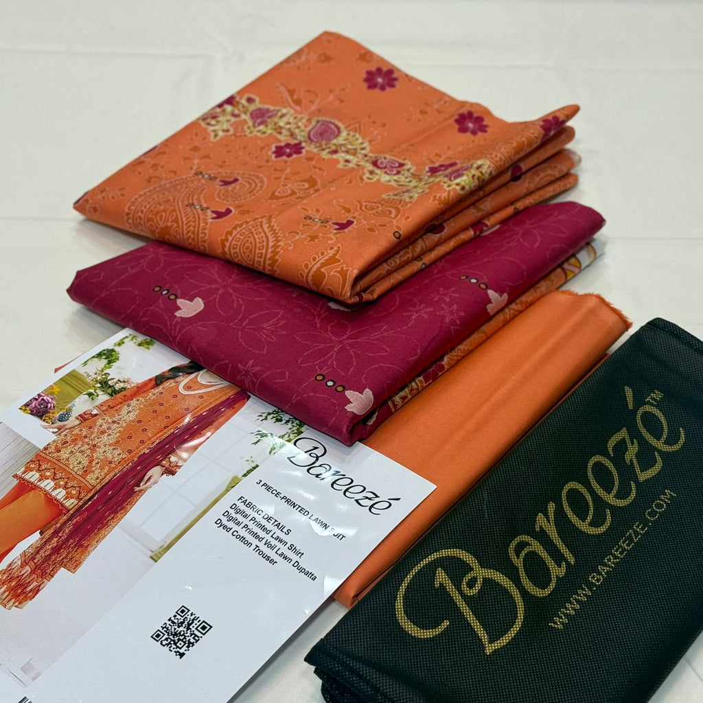 Breeze Lawn 3 Pcs Digital Print Design