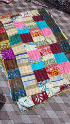 Indian Kantha Duppata  Reversible Both Side