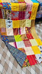 Indian Kantha Duppata  Reversible Both Side