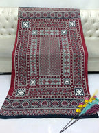 Hand Made Beautiful Ajrak Print Shawls
