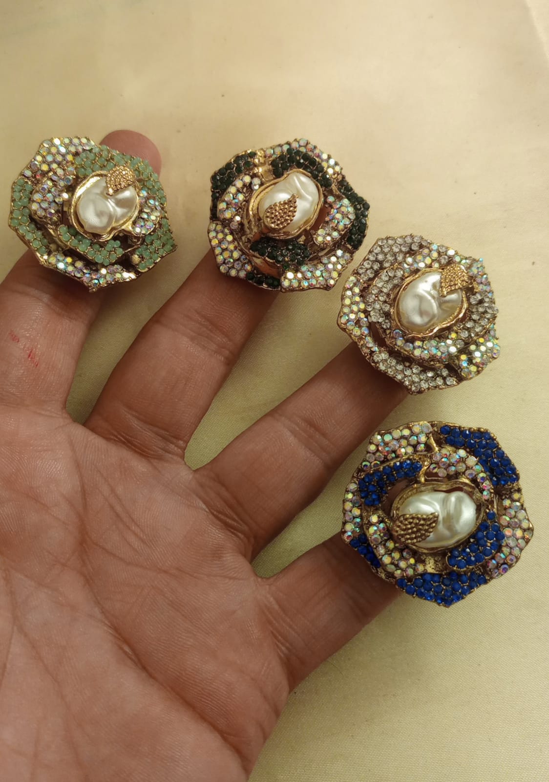 Turkish Stone Work Adjustable Ring