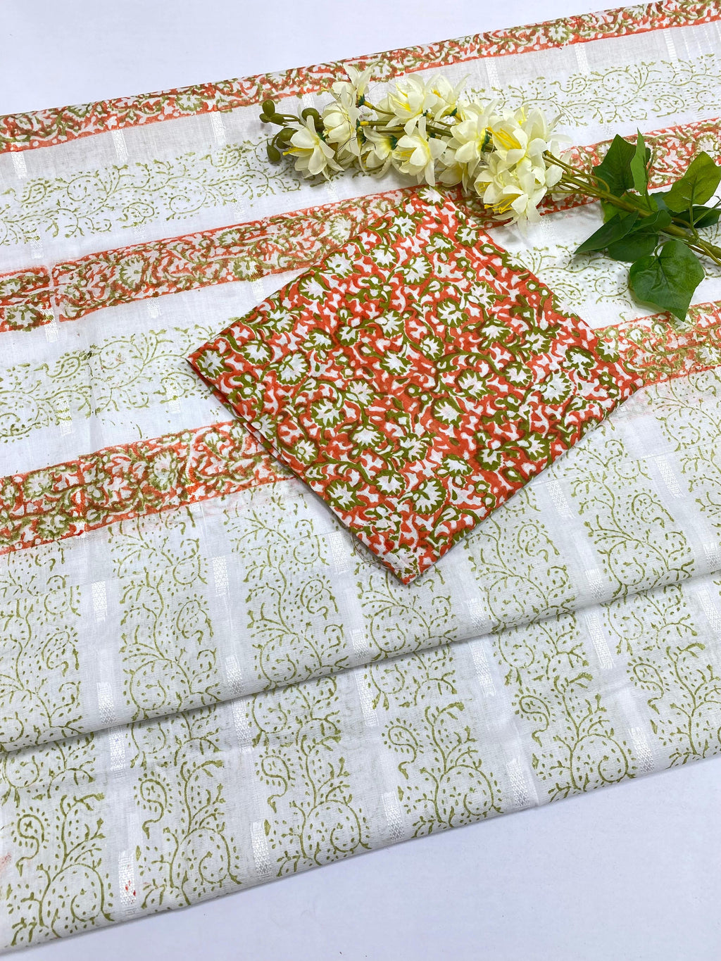 Eid Collection 2k26 Soft Supreme Lawn Block Print 2 Pcs Dress